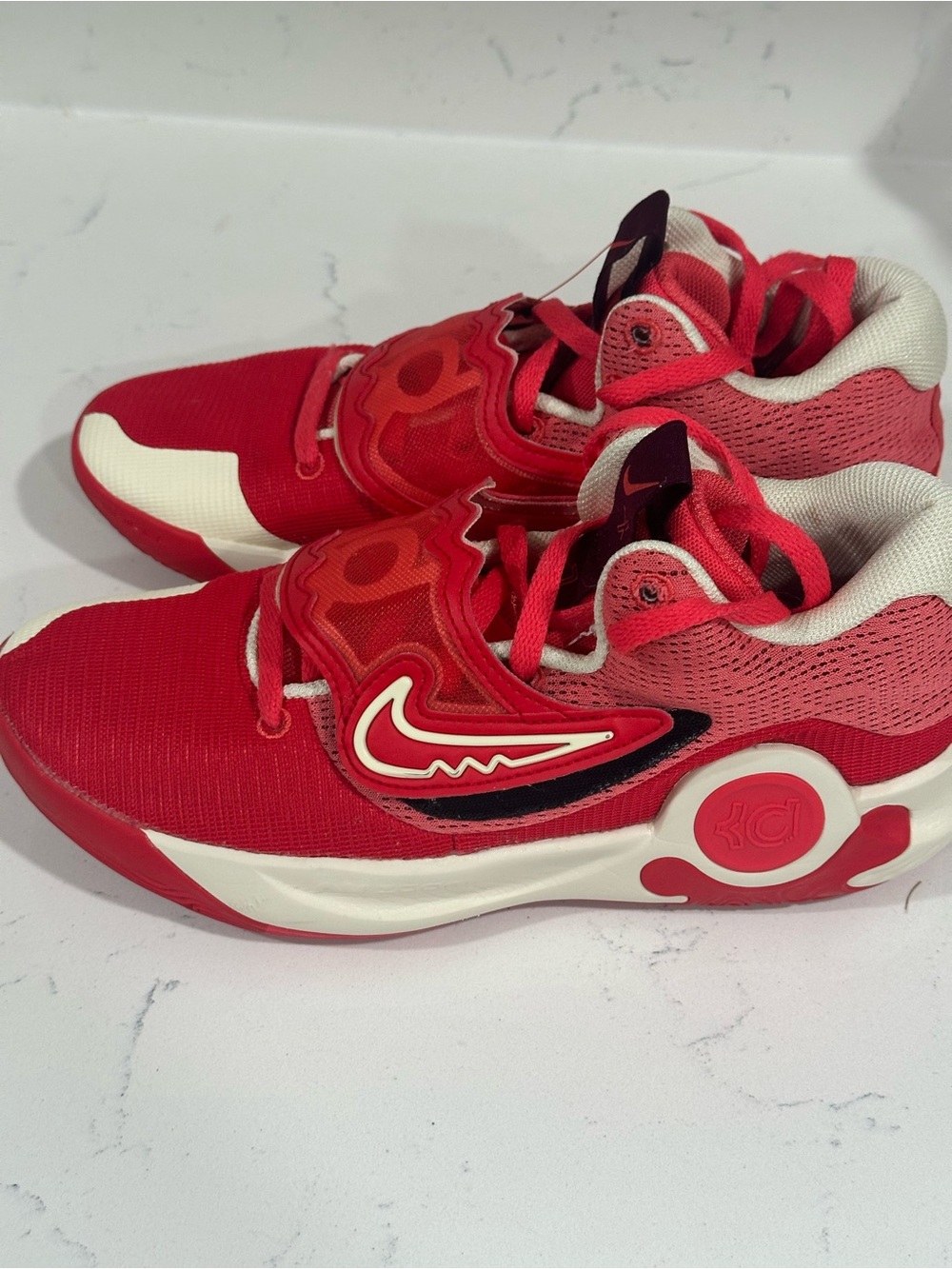 Nike Red and White Men's Athletic Shoes